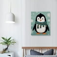 thumbnail image 3 of COMIO  Penguin Wall Art Penguin Christmas Decorations, Christmas Canvas Wall Art, Pictures for Wall, 3 of 4