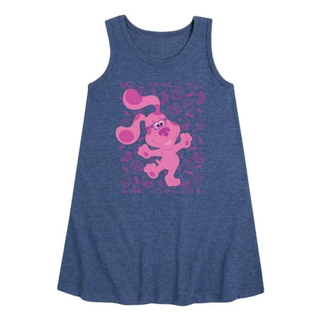

Blue s Clues & You! - Magenta Excited - Toddler & Youth Girls A-line Dress