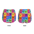 thumbnail image 5 of Xecao's Doodle Faces Emotions for a double-layer running short for women, perfect for gym, tennis, and more, featuring a convenient pocket., 5 of 9