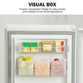 thumbnail image 6 of Customizable Fridge Organizer Bins with Dividers - Flexible Door Storage System Groups Yogurts, Beverages and Small Food Items Within Reach(White), 6 of 8
