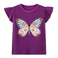 thumbnail image 3 of Camisetas para niña HILEELANG Summer Volantes de manga corta x3, 3 of 9