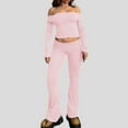 thumbnail image 2 of Sngxgn Women's Pajama Set - Long Sleeve Button up Sleep Shirt and Lounge Pants - Sleepwear for Women(Pink,S), 2 of 5