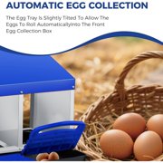 Nesting Boxes for Chickens, 4 Holes Chicken Nesting Box with Removable Tray, Easy Egg Collection, Roll Away Nesting Box for Hens, Chicken Co-op, Double Layer