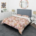 thumbnail image 3 of Designart 'Floral Botanical Retro II' Mid-Century Modern Duvet Cover Set, 3 of 4