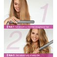 thumbnail image 2 of Hair Straightener and Curling Iron 2 in 1 Flat Iron Hair Straightener Ceramic Extra-Long Plates Straightener and Curler Auto Shut Off Hair Flat Iron Curling Iron,5 Temp. Setting(300℉-450℉) by PRITECH, 2 of 7