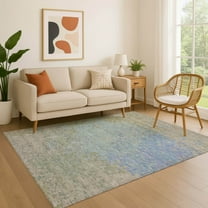 Addison Rugs Mayfield Premium Machine Washable Transitional Modern Sky Rectangle Rug, 10' x 14'