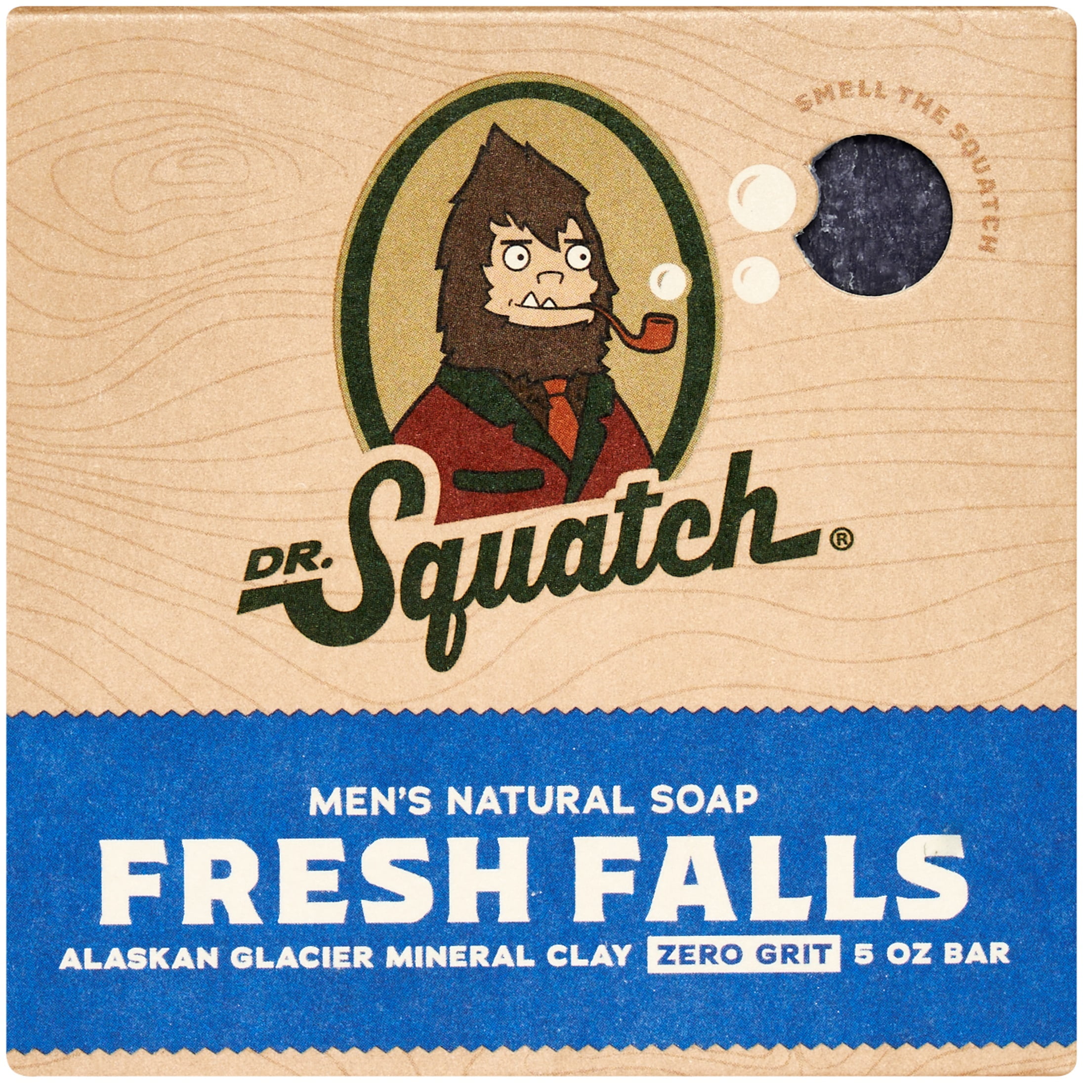 Dr. Squatch Men's Soap Variety 6 Pack - Men's Natural Bar Soap - Pine Tar, Wood Barrel Bourbon, Fresh Falls, All Skin