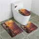 thumbnail image 1 of Juego de alfombras de baño ABPHQTO de 3 piezas Arte de fantasía Surrealista Lost Black Cat, 1 of 2