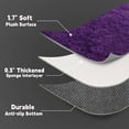 thumbnail image 5 of ZENELESS Large Fluffy Area Rugs for Living Room,9x12 Shag Rectangular Carpets for Bedroom Grape Purple, 5 of 7