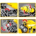 thumbnail image 2 of Sembo Block City Engineering Bulldozer Crane Technical Car Truck Excavator Roller Building Construction Bricks Toy For Children, 2 of 5