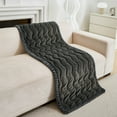 thumbnail image 4 of CJC Sofa Cover Fuzzy Couch Cover for Pets Dog Cat Washable Non-Slip Sofa Slipcover Cushion Protector Pets Friendly Mat (Dark Gray, 28'' x 59''), 4 of 9