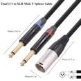 thumbnail image 4 of Cable Xlr De 3 Pines A Doble De 6,35 Mm Cable De Audio Profesional Macho De 3 Pines Xlr A Doble Macho De 6,35 Mm Ts Mono Plug (1 M) Ndcxsfigh  Para estrenar, 4 of 4