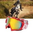 thumbnail image 4 of Adjustable Goggles, Fallproof Waterproof Motorcycle Goggles Wear Resistant With 3 Layers Sponge Pad For Off Road Riding Red Frame Red Goggles Lens, 4 of 8
