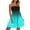 Blue formal dresses for women, variant on Usmixi Formal Dresses for Women Fashion Elastic Waist Flowy Pleated Swing Beach Party Strapless Dresses Tube Top Sleeveless Gradient Summer Mini Dress Green XXL