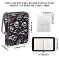 thumbnail image 3 of ALAZA Goth Skeletons Trading Card Binder 4 Pocket Cards Collection Album 400 Folder Holder, 3 of 6