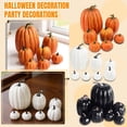 thumbnail image 3 of Halloween Pumpkin Decor, Artificial Large Pumpkin Decoration with White for Fall Holiday Home Party Tabletop Display, 3 of 6