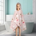 thumbnail image 6 of Ballet Swan Princess Pattern Hooded Bath Towel，50"x30" for Ages 3 To 12 Kids, Quick Dry Lightweight Soft Microfiber Hood Beach Towel Cover Up for Kids, 6 of 7