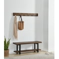 thumbnail image 3 of Alaterre 12 Hook Natural Coat Hooks with Bench, 1 Count, 75 lb Limit, 3 of 13