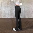 thumbnail image 2 of JJHGVB Flared Yoga Pants Ribbed Leggings Women Yoga Pants Womens Comfy Pants Comfy Pants for Women Loose Fit Womens Yoga Pants Work Pants for Women Black S, 2 of 4
