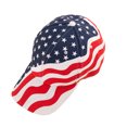thumbnail image 5 of PAQUETE DE 2 gorras con bandera estadounidense para hombres y mujeres, bandera patriótica bordada, camión, 5 of 5