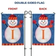 thumbnail image 6 of America Forever Winter Monogram Letter I Garden Flag, Snowman Garden D‚cor, Vertical Double Sided 12.5 x 18 inches Merry Christmas Snowflake Winter Holiday Seasonal Flags for Outdoor Decoration, 6 of 7