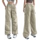 thumbnail image 1 of TRKIYQC Pantalones Cargo Largos para Mujer, Pantalones Rectos Transpirables Casuales Sueltos Grises TRKIYQC  moda, 1 of 10
