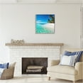 thumbnail image 3 of Stupell Industries Tropical Beach View Landscape Photography Gray Framed Art Print Wall Art, 24 x 24, 3 of 9