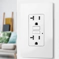 thumbnail image 4 of GFCI Outlets 20 Amp, Outdoor Weather Proof (WR), Ground Fault Circuit Interrupter, Screwless Wallplate Included, 4 of 5