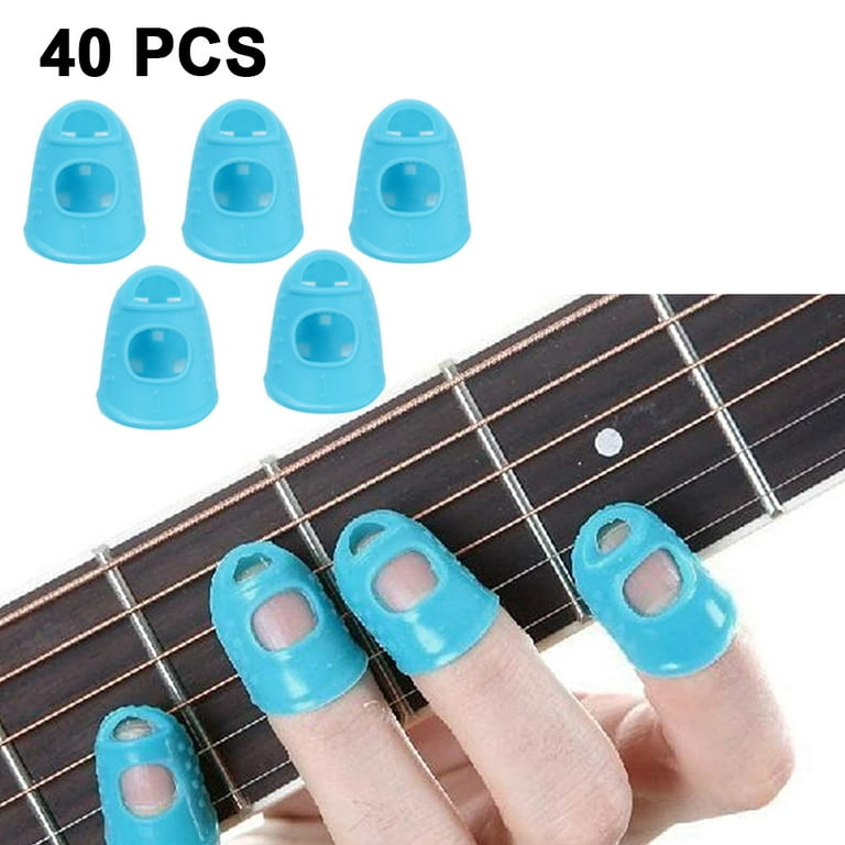 Guitar Fingertip Protectors Silicone Finger Guards For Ukulele