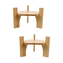 MLINS 2pcs Water Beverage Dispenser Bracket Wooden Stand Beverage Dispensers Stand Drink Dispenser Holder
