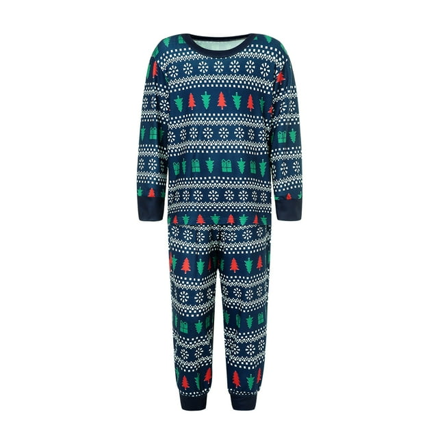 ITFABS Ensemble de Nuit à Manches Longues Parent-Enfant/ Combinaison pour Adultes/enfants