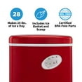 thumbnail image 4 of Newair 28 lb. Portable Bullet Ice Maker in Red, 4 of 17