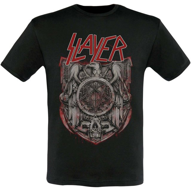 Slayer - Camiseta 2013/2014 Dates Medalla para Adultos Unisex (Negro)