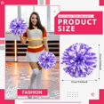 thumbnail image 2 of 12 Pcs Cheerleading poms,pom poms Cheerleading with Finger Holes Metallic Foil Cheer Pom Pomsfor Dance, Matches, Team Spirit Sports (Black+Green), 2 of 6