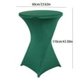 thumbnail image 3 of Table Cloth Polyester Antependium Cocktail Solid Color Polyester Round Banquet Elastic Table Cover（60 × 110Cm)Date Red, 3 of 6