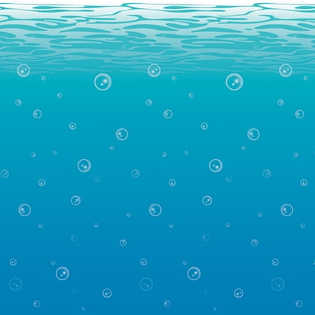 Party Decoration Undersea Backdrop 4 X 30 - 6 Pack (1 Per Package)