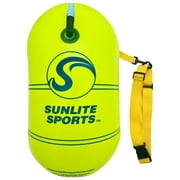 Sunlite Sports Swim Buoy, Highly Visible Safety Marine Float Training for Open Water Swimming, for Swimmers, Triatheletes, Kayakers, Snorkelers
