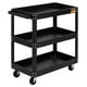 thumbnail image 1 of Carro De Servicio Multiusos De 3 Niveles Carga 120 kg Para Oficina Bar Cocina Color Negro Kingsman negro, 1 of 4