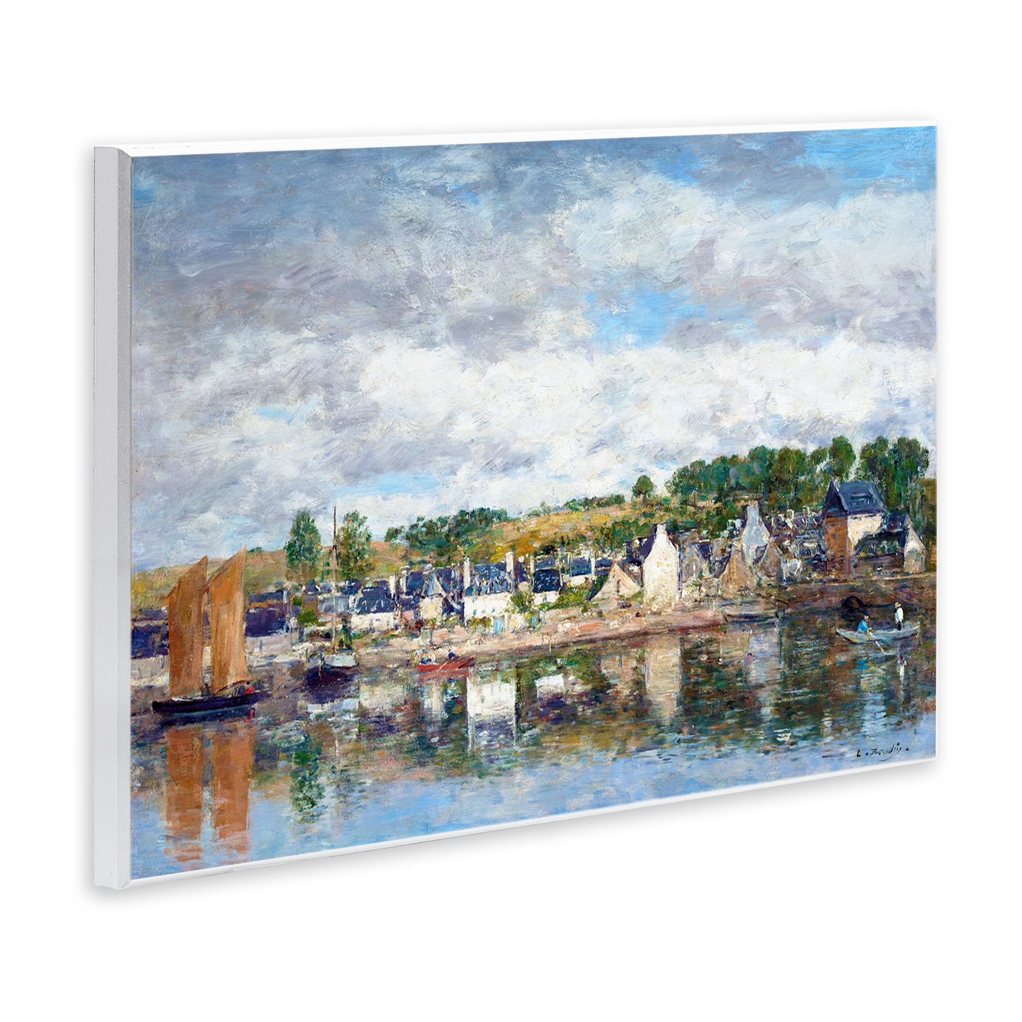Stupell Industries Village By A River Wall Plaque Art, design by Eugene Boudin