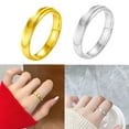 thumbnail image 4 of WINDLAND Eye Catching Stainless Steel Rings Stylish Ripples Wave Stainless Steel Rings Adornment for Parties and Daily Wear, 4 of 18