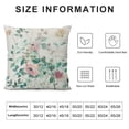 thumbnail image 5 of BANET Watercolor Floral Pillow Covers, Spring Teal Flower Decorative Throw Pillows Farmhouse Floral Pillow Case for Sofa Bedroom Living Room Indoor Outdoor 22x22in, 5 of 5