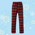 thumbnail image 5 of Idoravan Pants for Men Clearance Fashion Men's Casual Plaid Printing Bandage Loose Sport Plaid Pajama Pants Trousers, 5 of 5