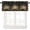 Black-2, variant on Rustic Farmhouse Window Valance Curtain, Vintage Western Farm Red Barn Windmill Cabin Country Lodge Window Treatment Valances for Home Bedroom Living Kitchen Café Décor 54x18inch