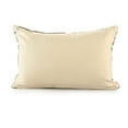 thumbnail image 4 of Ox Bay Felix Casual Bohemian Cotton Lumbar Pillow, Hickory Brown/White, 16" x 24", 4 of 4