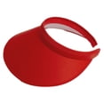 thumbnail image 2 of Top Headwear Women's Wide Brim Visor - Sports 5 Inch Wide Clip On Cap, Red, 2 of 4