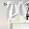 thumbnail image 5 of Tie Up Valances for Windows, Cute Otter Adjustable Valance Curtains Window Treatment for Living Room/Bedroom Windows, Funny Animal with Toilet Paper Rod Pocket Kitchen Curtains & Drapes 42x12 Inch, 5 of 9