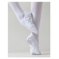 thumbnail image 6 of Missfiona Canvas Ballet Slippers Dance Shoes for Women Split Sole Practice Flat(6.5,White), 6 of 8