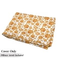 thumbnail image 5 of Garden Floor Pillow Lounger Cover, Flourishing Hibiscus Flowers in Retro Style Abstract Spring Field Meadow Print, Nap Mat Printed Fabric Case for 5 Pillows, 88" x 27", Orange White, by Ambesonne, 5 of 5