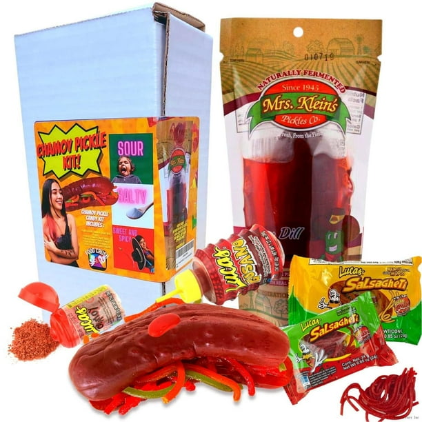 Chamoy Pickle Kit Mexican Candy Mix Candy Gift Box Variety Candy