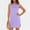 Watermelon Red, variant on QUNYINEY Sleeveless Sun Dresses Women Brown Mini Summer Tank Dress Crew Neck with Slit Vacation Loose Fit Dresses